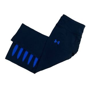 Under Amour Workout Capris Women’s Small Under amour leggings Blue and‎ Black
